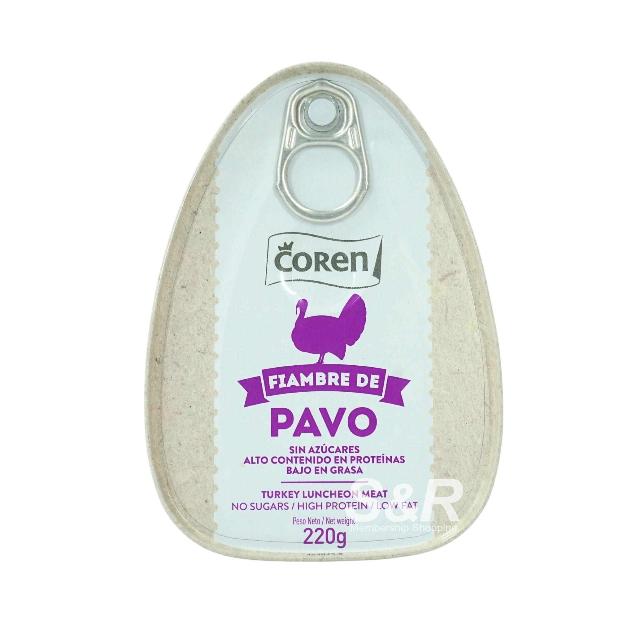 Coren Fiambre de Pavo Turkey Luncheon Meat 220g Coren Fiambre de Pavo Turkey Luncheon Meat 220g